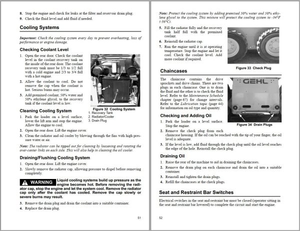 GEHL Skid Steer Loaders R134 Operators Manual 50111947 B 1