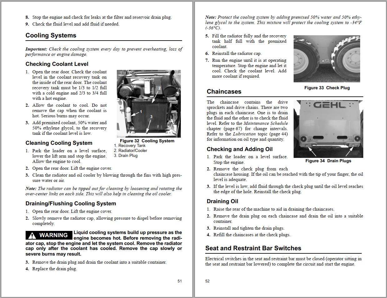 GEHL Skid Steer Loaders R134 Operators Manual 50111947 B 1