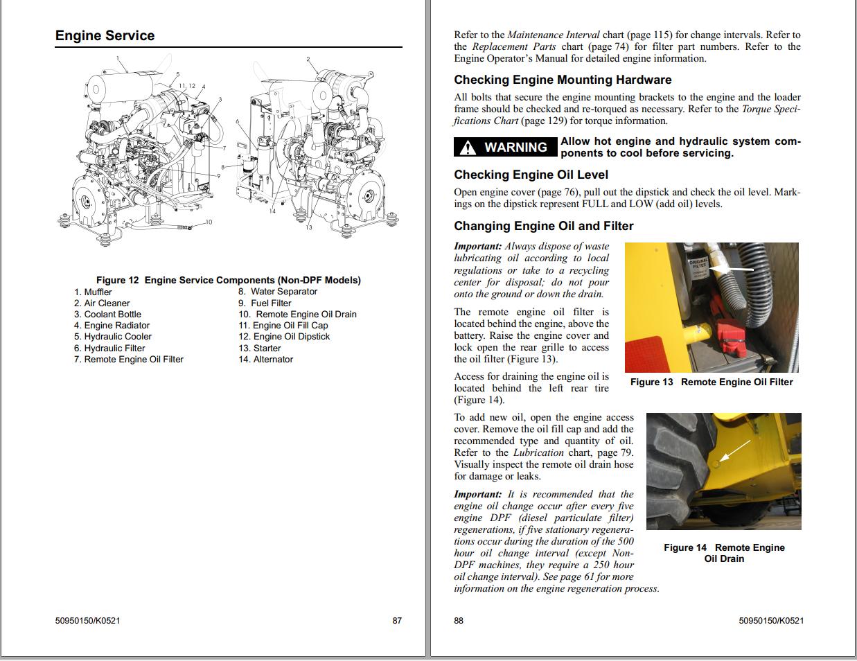 GEHL Skid Steer Loaders V270 Gen2 V330 Gen2 Operators Manual 50950150K 1