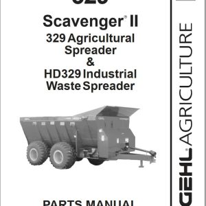 GEHL Spreader 329 Parts Manual 907501A