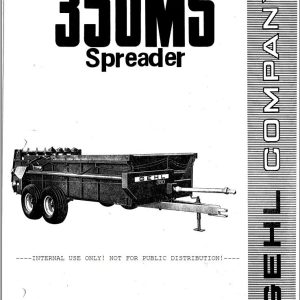 GEHL Spreader 350MS Service Parts Manual 901650A