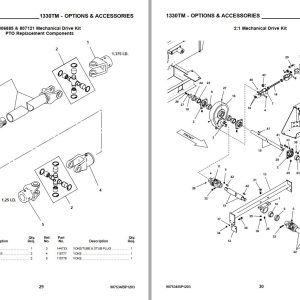 GEHL Spreaders 1330 Parts Manual 907534B 1