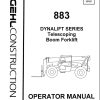 GEHL Telescopic Boom Forklift 883 Operators Manual 907336A