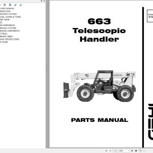 GEHL Telescopic Handler 663 Parts Manual 913213A