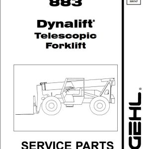 GEHL Telescopic Handler 883 Parts Manual 907365A