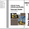 GEHL Telescopic Handler CT6 18 Turbo CT6 18 Low Profile Parts Manual 913224C
