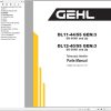 GEHL Telescopic Handler DL11 44 DL11 55 DL12 40 DL12 55 Gen3 Parts Manual 50960178B