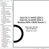 GEHL Telescopic Handler DL11 44 55 DL12 40 55 GEN3 Service Manual 50960201A