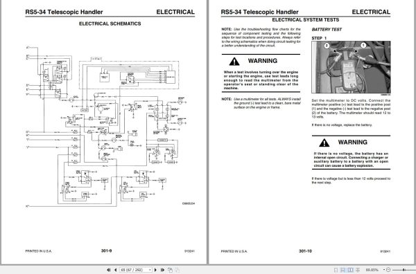 GEHL Telescopic Handler RS5 34 RS6 34 Service Manual 913241 1