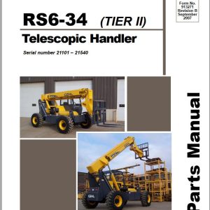 GEHL Telescopic Handler RS6 34 Tier II Parts Manual 913271B