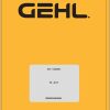 GEHL Telescopic Handler TX 4017 Repair Manual 53111324A