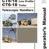 GEHL Telescopic Handlers CT6 18 Low Profile CT6 18 Turbo Operators Manual 913223B