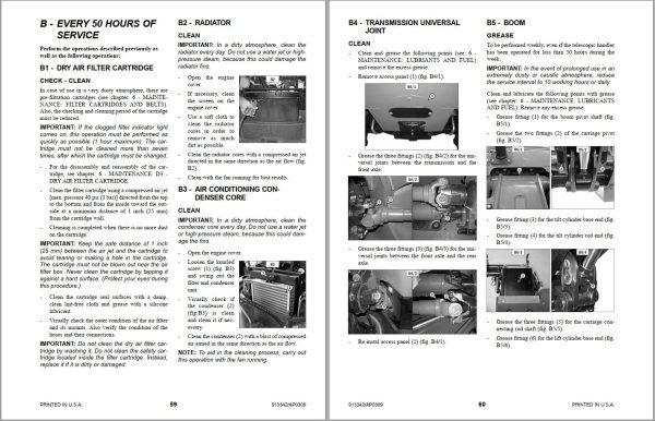 GEHL Telescopic Handlers CT6 18 Turbo Operators Manual 913342A 1