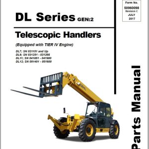 GEHL Telescopic Handlers DL Series Gen2 Parts Manual 50960098C