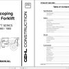 GEHL Telescoping Boom Forklift 883 1083 Shop Manual 907330