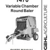 GEHL Variable Chamber Round Baler 1470 Parts Manual 908006A