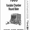 GEHL Variable Chamber Round Baler 1865 Service Parts Manual 904114A