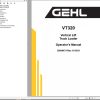 GEHL Vertical Lift Track Loader VT320 Operators Manual 50940610D
