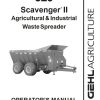 GEHL Waste Spreader HD329 MS329 Operators Manual 904850A