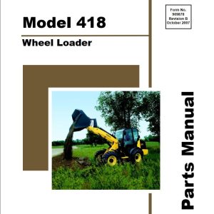 GEHL Wheel Loader 418 Parts Manual 909878B