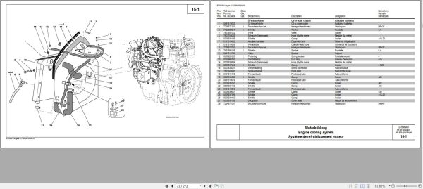 GEHL Wheel Loader 721 Parts Manual 909886A 1