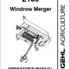 GEHL Windrow Merger 2109 Operators Manual 918015D