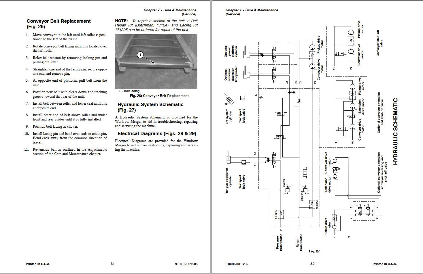 GEHL Windrow Merger 2109 Operators Manual 918015D