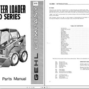 GẸHL Skid Steer Loader HL3000 Service Parts Manual 901939A