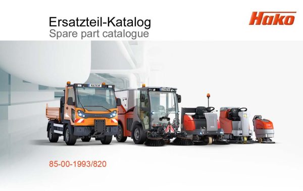 Hako EPC Machine 2023 Spare Parts Catalog