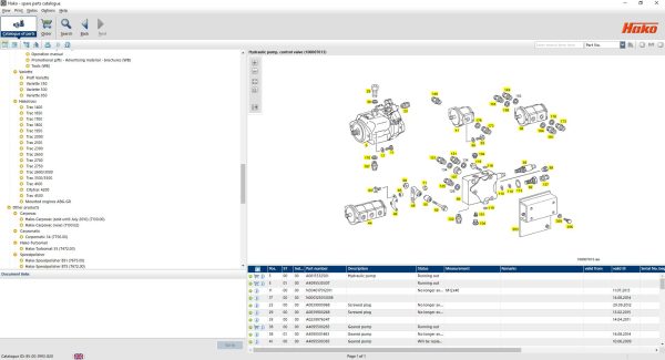 Hako Machine 2023 Spare Parts Catalog EPC 6