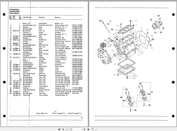 Hako Machine Collection 456 MB Operating Manual Spare Parts List 5 1