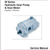 Haldex Gear Pump and Gear Motor Barnes W Series Service Manual 915100