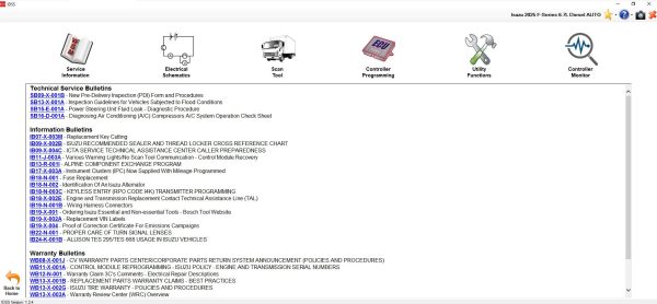 Isuzu IDSS USA 03.2024 Diagnostic Service System 6