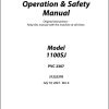 JLG Boom Lifts 1100SJ Operation Safety Manual 31222378 2023 PVC 2307