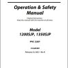 JLG Boom Lifts 1200SJP 1350SJP Operation Safety Manual 31220395 2023 PVC 2207