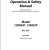 JLG Boom Lifts 1200SJP 1350SJP Operation Safety Manual 31221379 2023 PVC 2301
