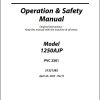 JLG Boom Lifts 1250AJP Operation Safety Manual 31221382 2023 PVC 2301