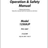 JLG Boom Lifts 1250AJP Operation Safety Manual 31222384 2023 PVC 2307