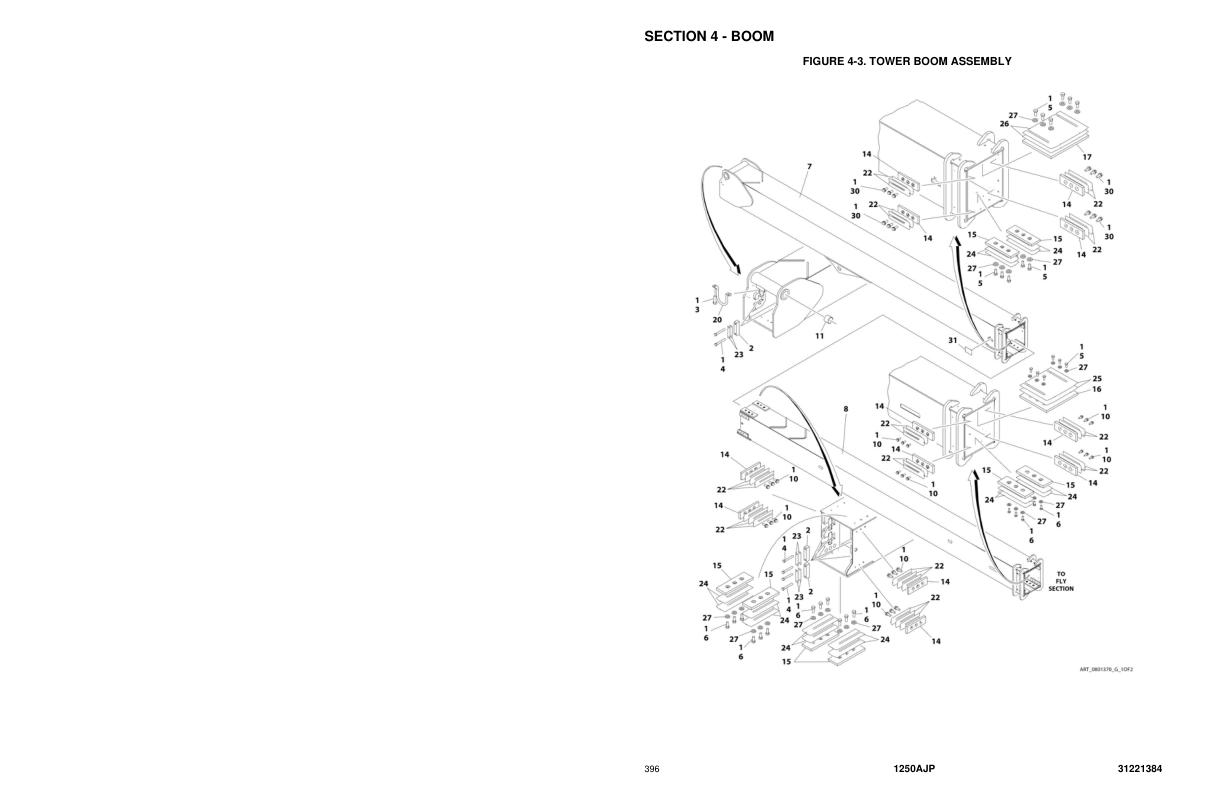 JLG Boom Lifts 1250AJP Parts Manual 31221384 2023 PVC 2301 1
