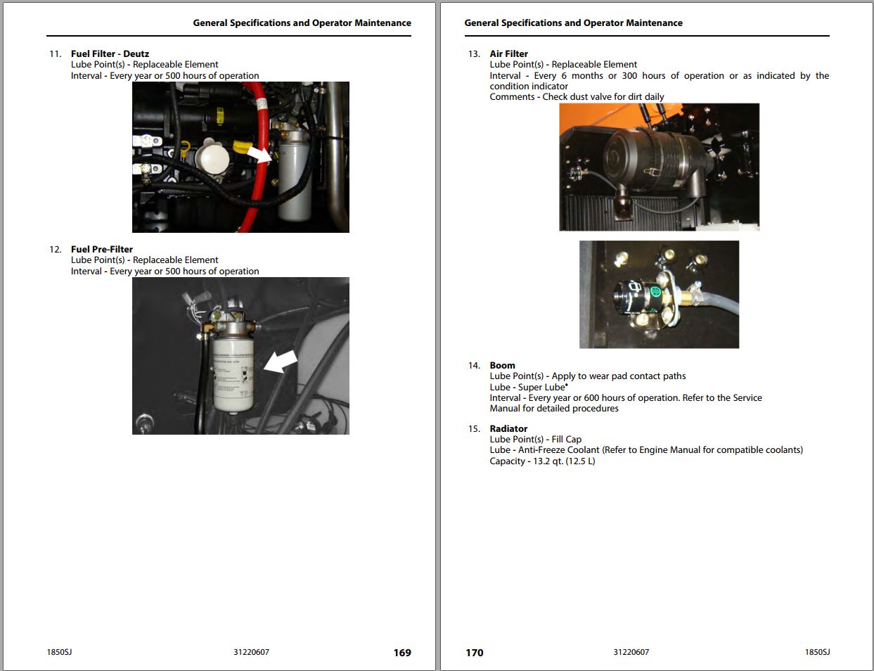 JLG Boom Lifts 1850SJ Operation Safety Manual 31220607 2023 PVC 2207 1