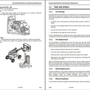 JLG Boom Lifts 340AJ Operation Safety Manual 31220362 2023 PVC 2207 1