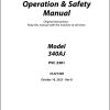 JLG Boom Lifts 340AJ Operation Safety Manual 31221346 2023 PVC 2301
