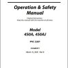 JLG Boom Lifts 450A 450AJ Operation Safety Manual 31220371 2023 PVC 2207