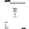 JLG Boom Lifts 450A 450AJ Parts Manual 31215023 2023 PVC 2001 2007