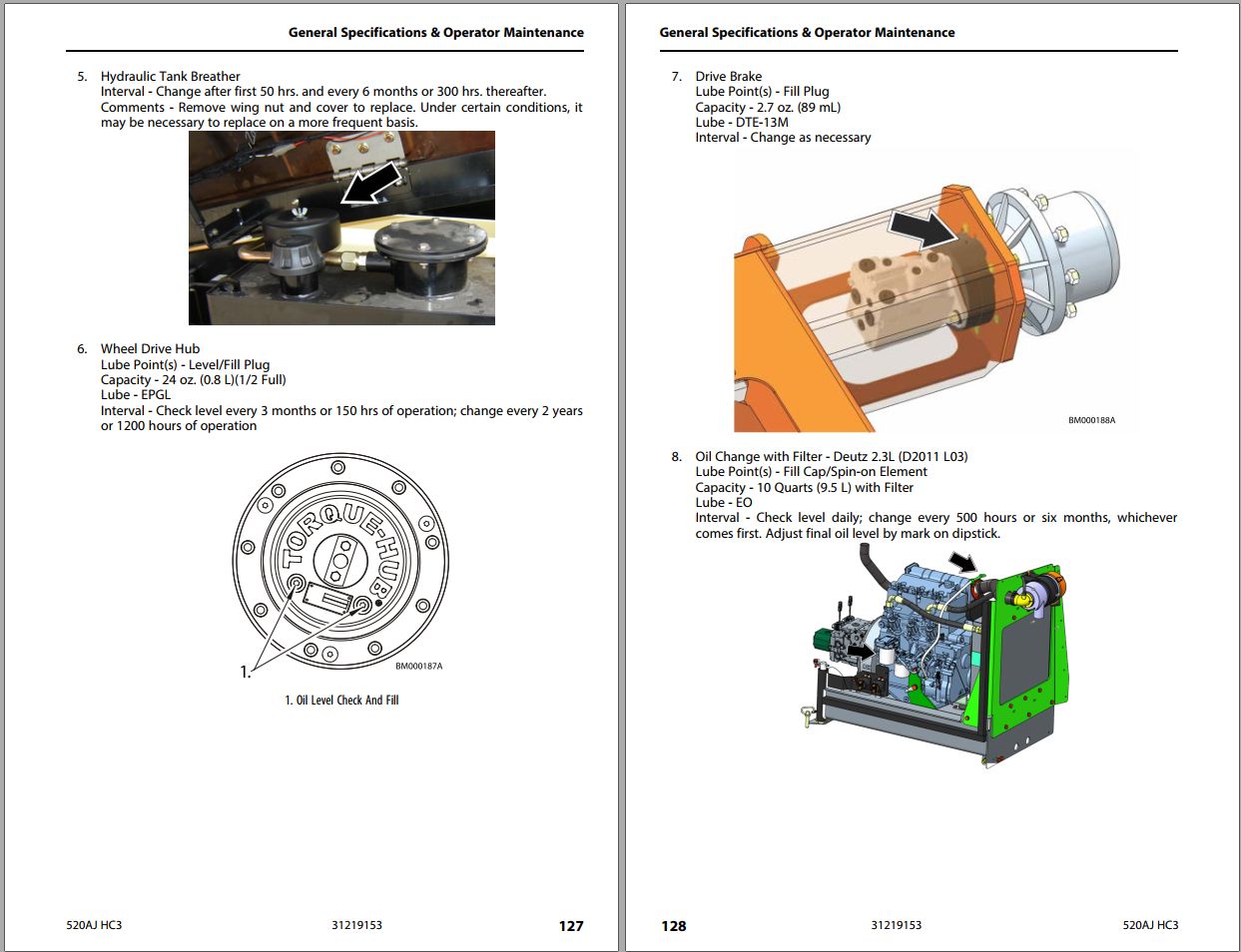 JLG Boom Lifts 520AJ HC3 Operation Safety Manual 31219153 2023 PVC 2107 1 1