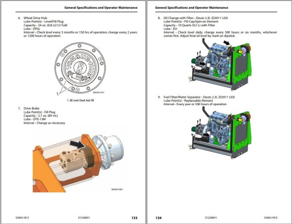 JLG Boom Lifts 520AJ HC3 Operation Safety Manual 31220651 2023 PVC 2207 1 1