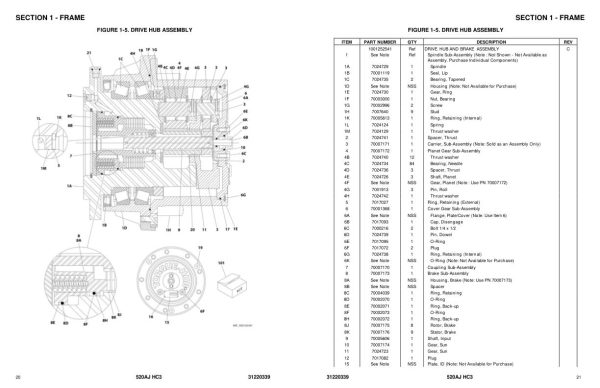 JLG Boom Lifts 520AJ HC3 Parts Manual 31220339 2023 PVC 2201 1
