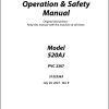 JLG Boom Lifts 520AJ Operation Safety Manual 31222363 2023 PVC 2307