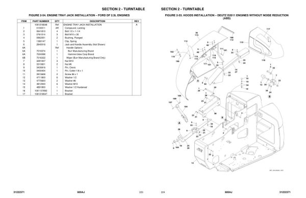 JLG Boom Lifts 600AJ Parts Manual 31222371 2024 PVC 2307 1