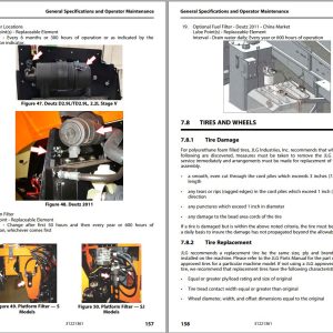 JLG Boom Lifts 600S 660SJ Operation Safety Manual 31221361 2023 PVC 2301 1